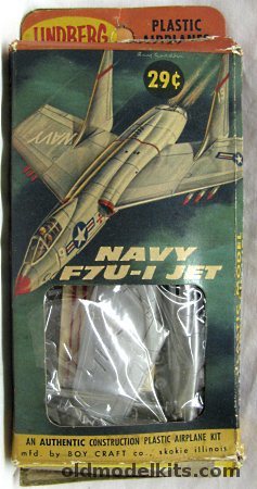Lindberg 1/86 Navy F7U-1 Cutlass - (F7U1), R427-29 plastic model kit